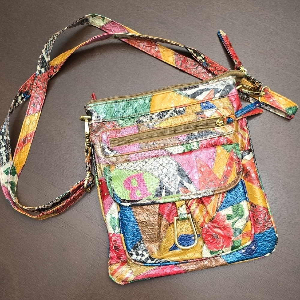 BRACIANO‎ Colorful Patchwork Crossbody Bag